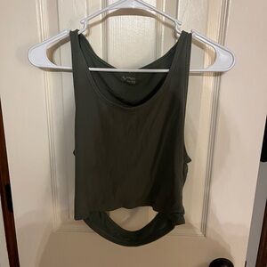 Aerie Olive Green Sleeveless Workout Top